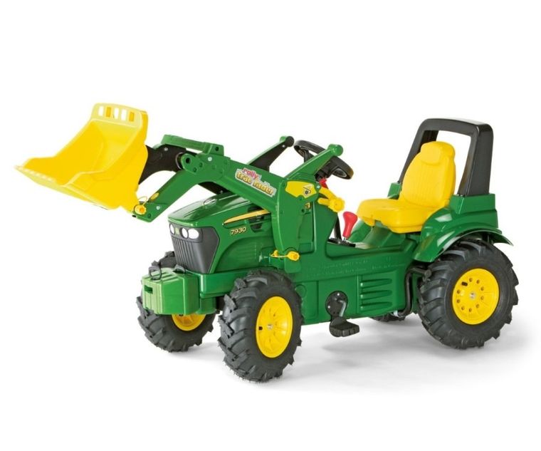 Rolly Toys, John Deere, traktor Rolly Farmtrac, z łyżką i pompowanymi kołami, 710126