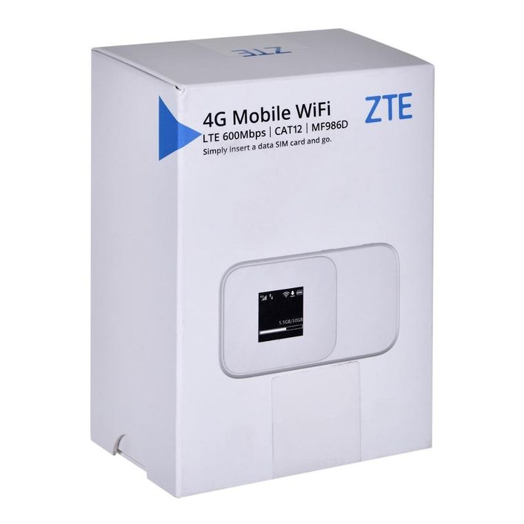 Router Zte Mf986d 4g Ufi Lte Cat12/13 1x USB Type C, 1x Sim Socket 2x Ts-9