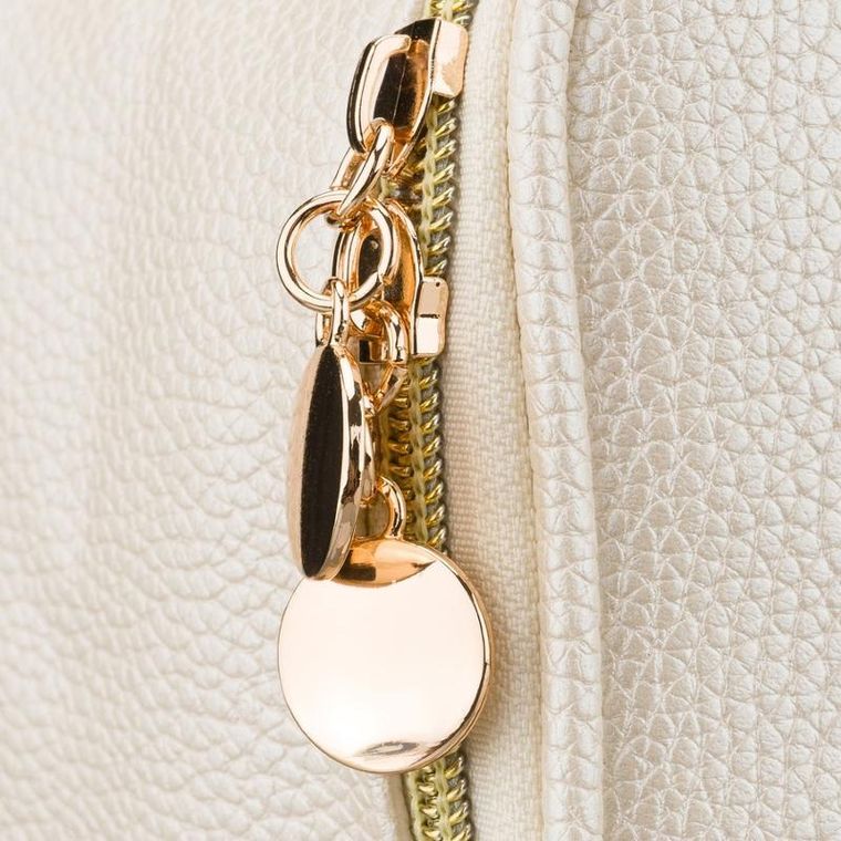 Rovicky, kosmetyczka, skóra ekologiczna, jasnobeżowa