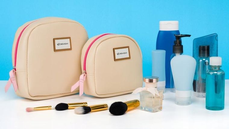 Rovicky, zestaw dwóch kosmetyczek damskich ze skóry ekologicznej