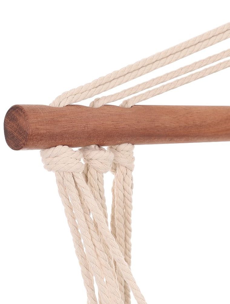 Royokamp, hamak, fotel brazylijski z wszytą poduszką, Natura, chabrowy, 100-50 cm