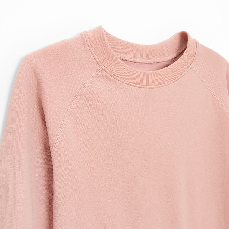 Różowa bluzka termoaktywna z domieszką wełny NOWEAR