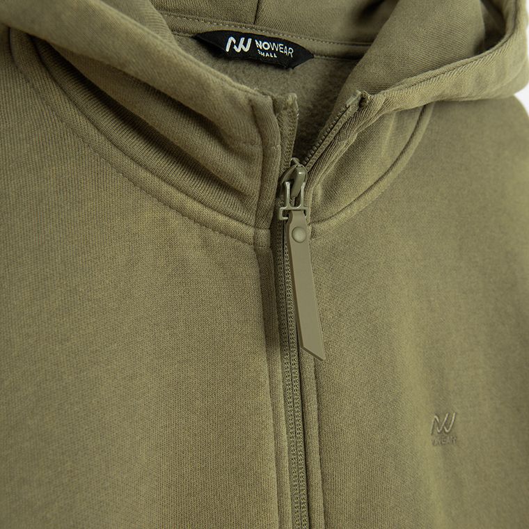 Rozpinana bluza z kapturem o kroju oversize NOWEAR