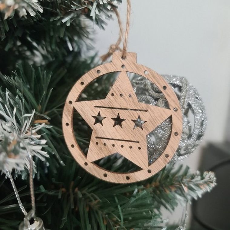 Ruhhy, bombki drewniane, 10 szt.