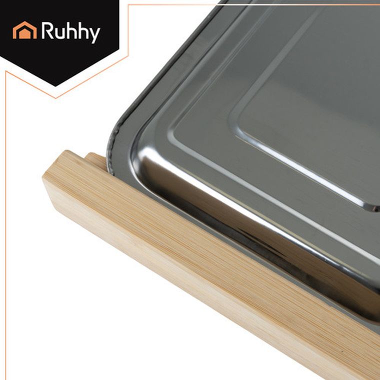 Ruhhy, deska bambusowa z pojemnikami, 25707