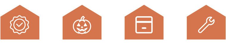 Ruhhy, girlanda, dynia, 3m