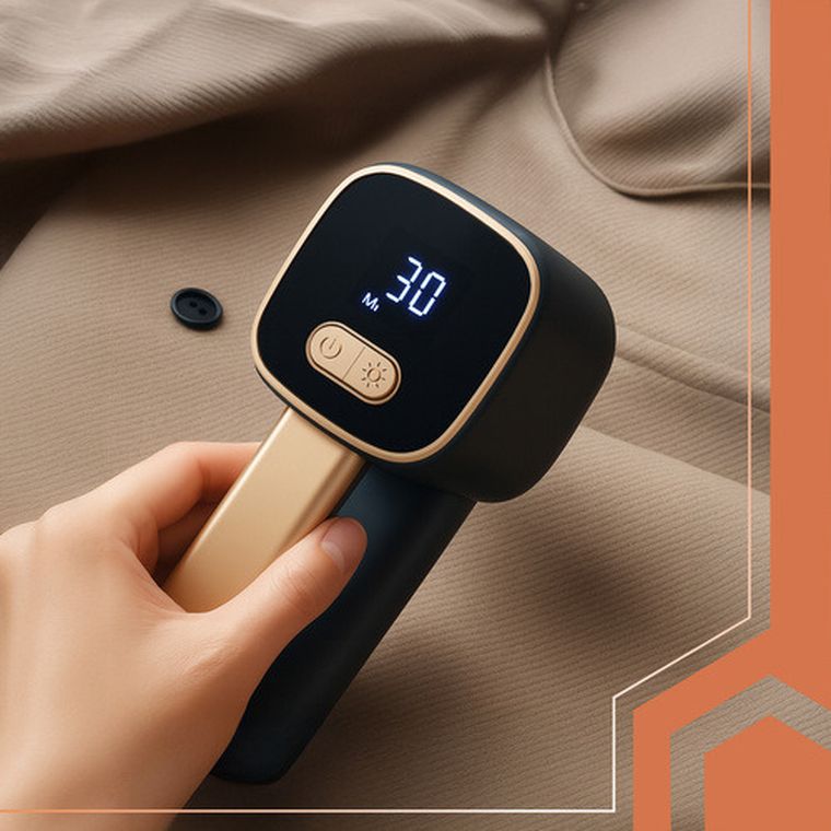 Ruhhy, golarka do ubrań, bezprzewodowa, czarna