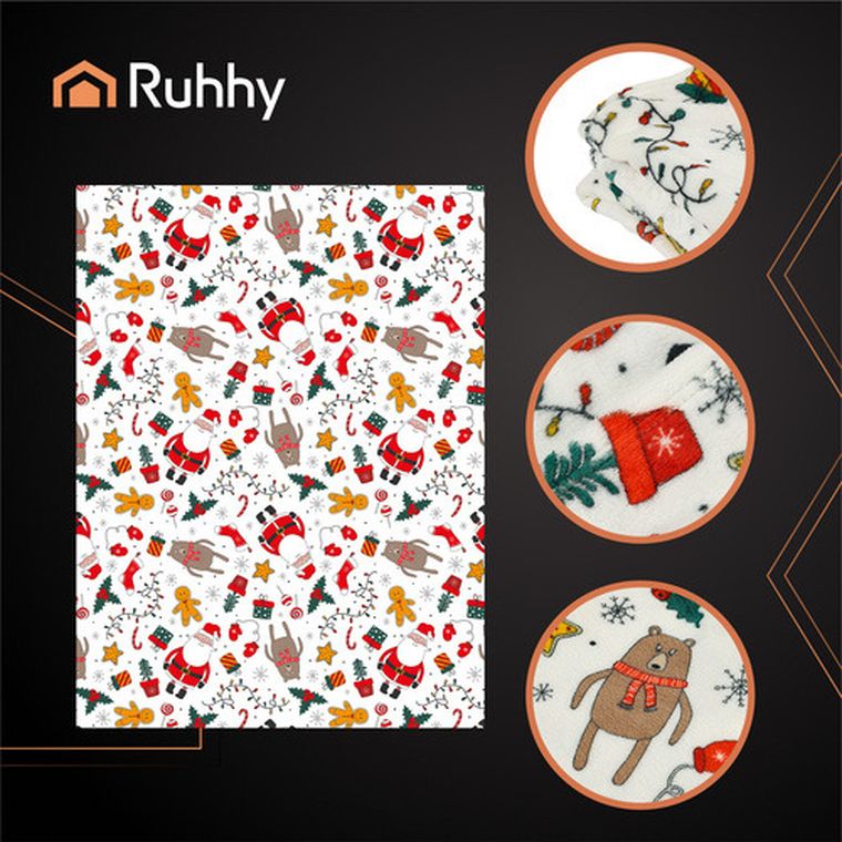 Ruhhy, koc świąteczny, 1,5-2m, 26608