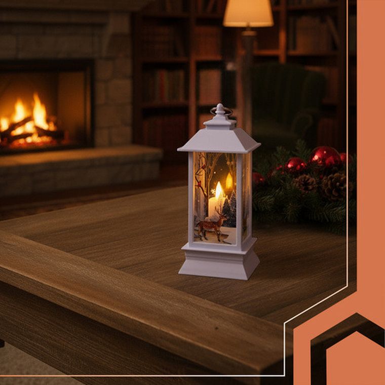 Ruhhy, latarenka świąteczna LED, biała