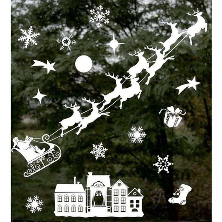 Ruhhy, naklejki świąteczne na okno