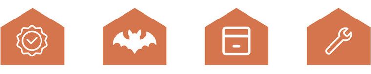 Ruhhy, nietoperz, naklejki 3D, 56 szt.