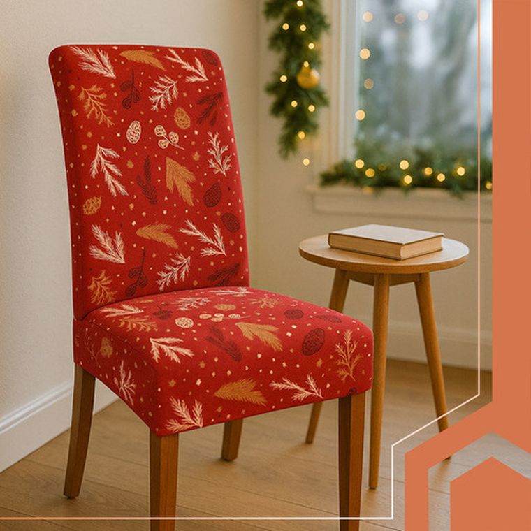 Ruhhy, pokrowce na krzesła, czerwone, 6 szt.