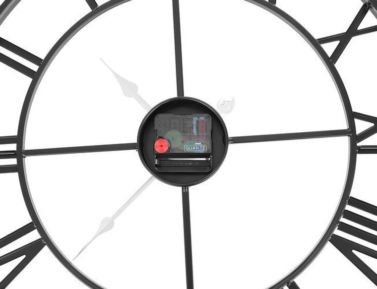 Ruhhy, Retro, zegar ścienny, czarny