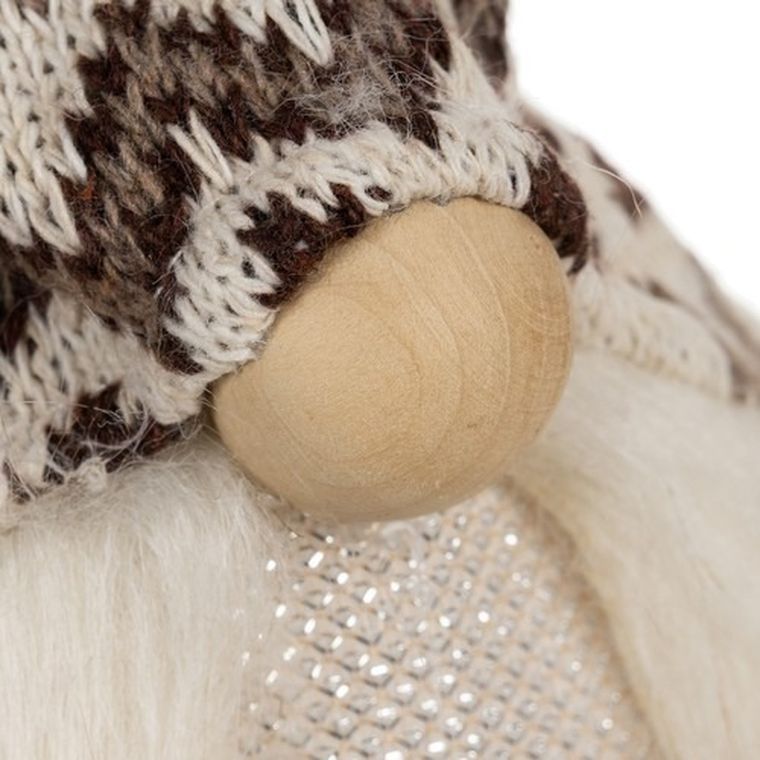 Ruhhy, skrzat stojący, świecący LED, szary