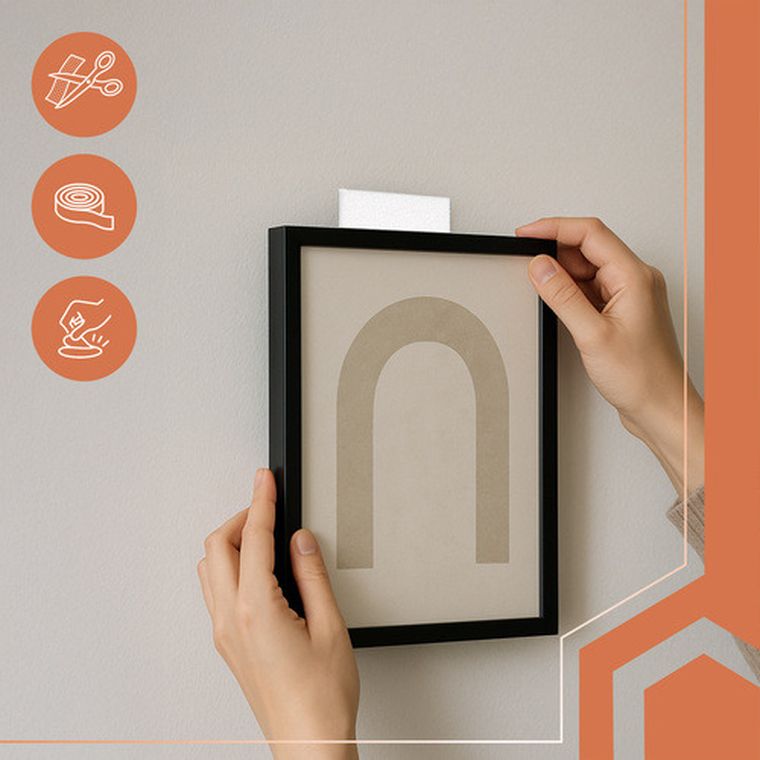 Ruhhy, taśma, rzep samoprzylepny, biały, 5m x 5cm