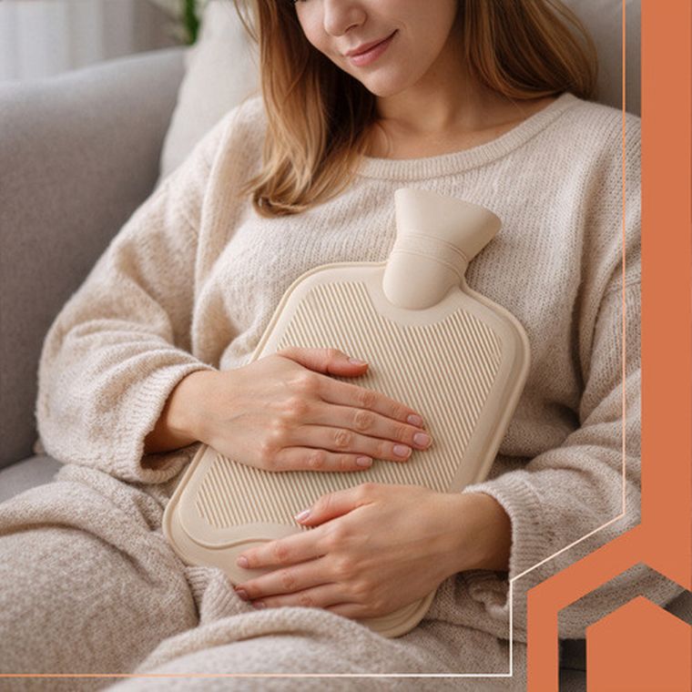 Ruhhy, termofor gumowy w pokrowcu, 1800 ml