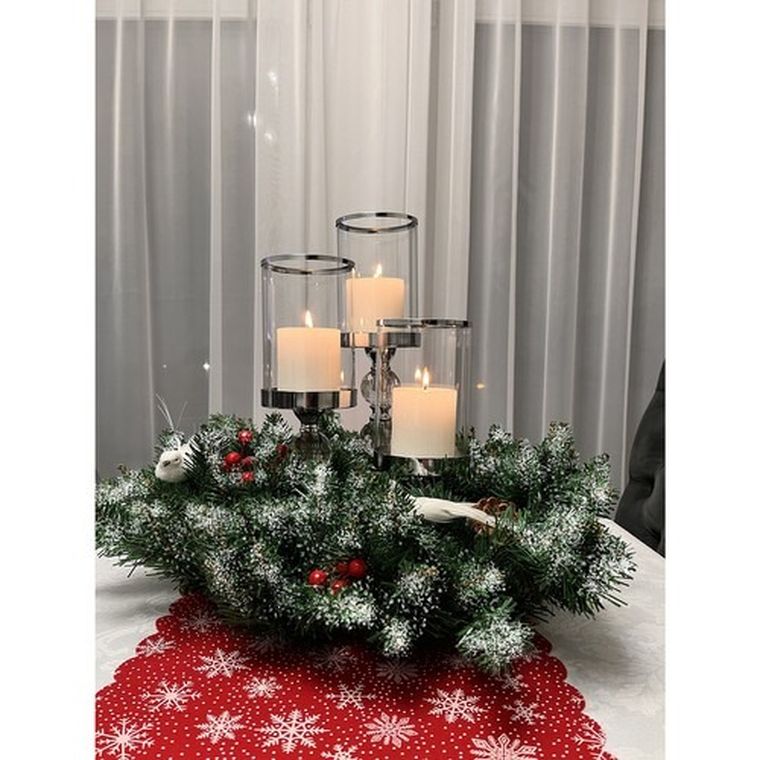 Ruhhy, wianek, stroik świąteczny ośnieżony