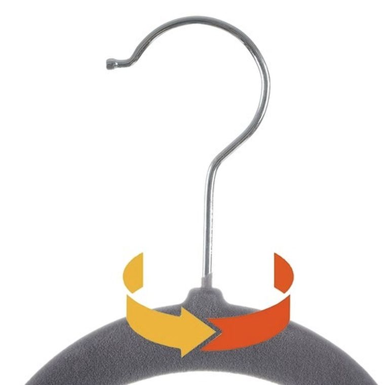 Ruhhy, wieszak na ubrania, szary, 20 szt.
