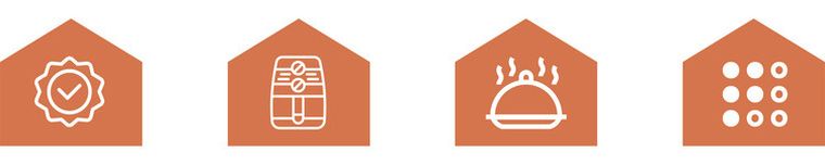 Ruhhy, wkłady papierowe do frytkownicy beztłuszczowej, 100 szt., 26955