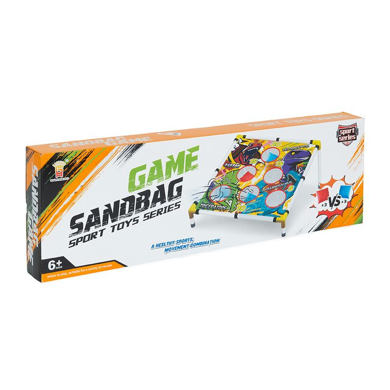 Rzucanie workiem do celu, gra zręcznościowa, zestaw z tarczą