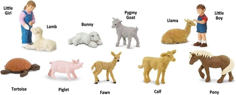 Safari Ltd, Toob, zestaw figurek, małe zwierzątka z mini zoo