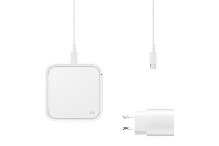 Samsung Wireless Charger Pad, with Travel Adapter White