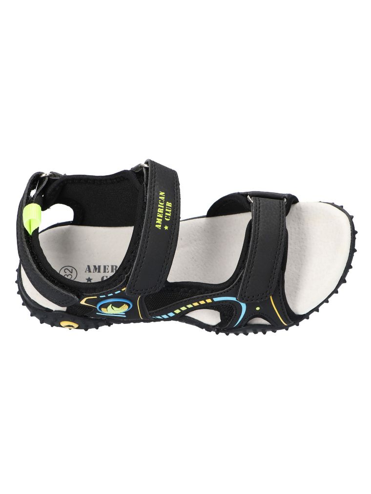 Sandały chłopięce, czarne, American Club