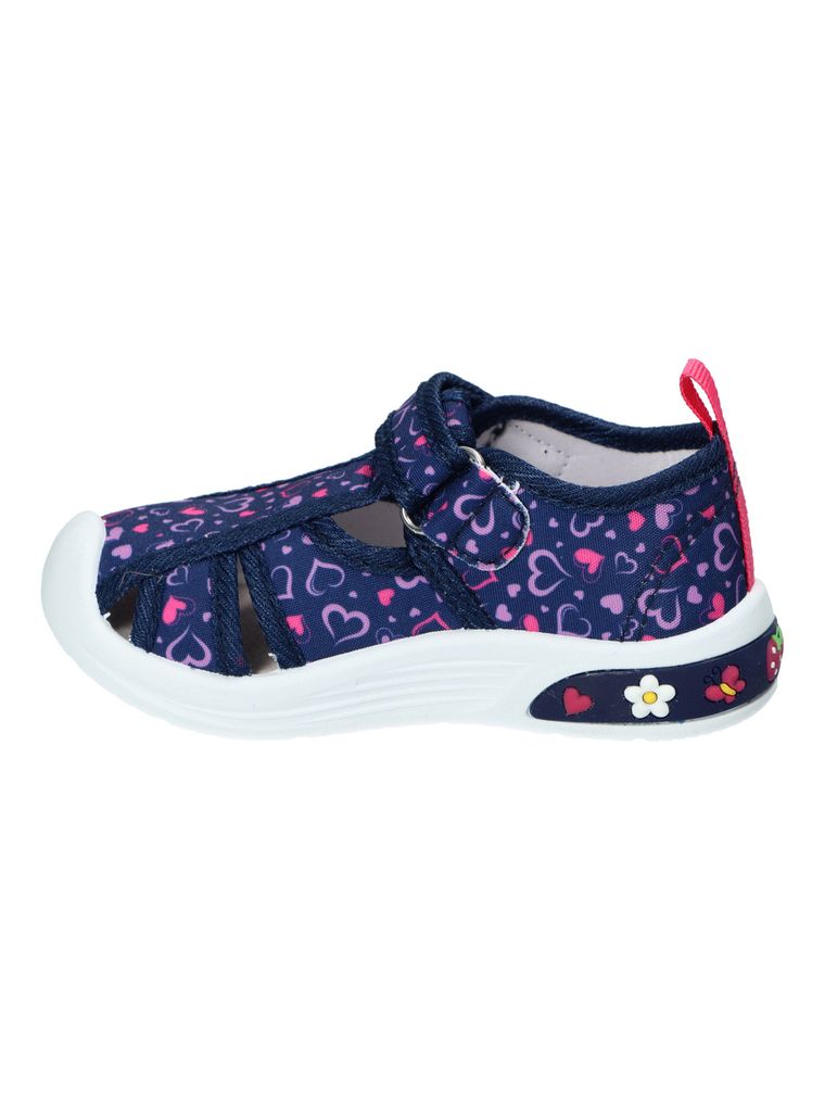 Sandały dziewczęce, granatowe, American Club