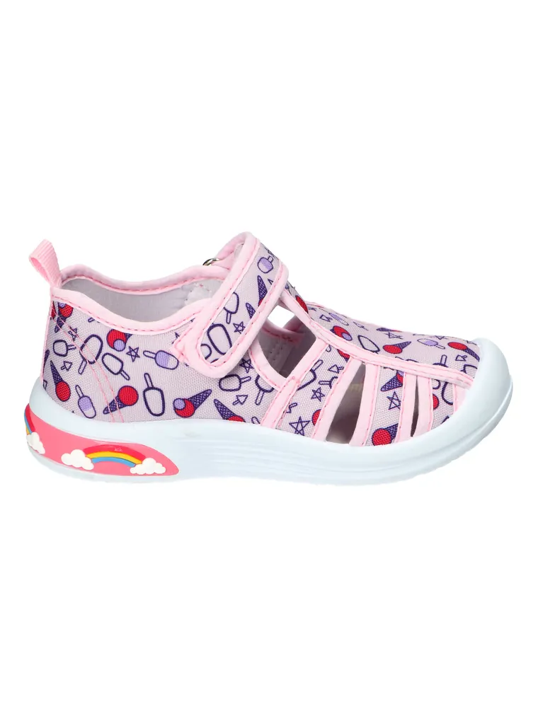 Sandały dziewczęce, różowe, American Club