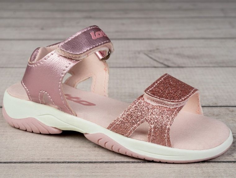 Sandały dziewczęce, różowe, Lotto Isaluba