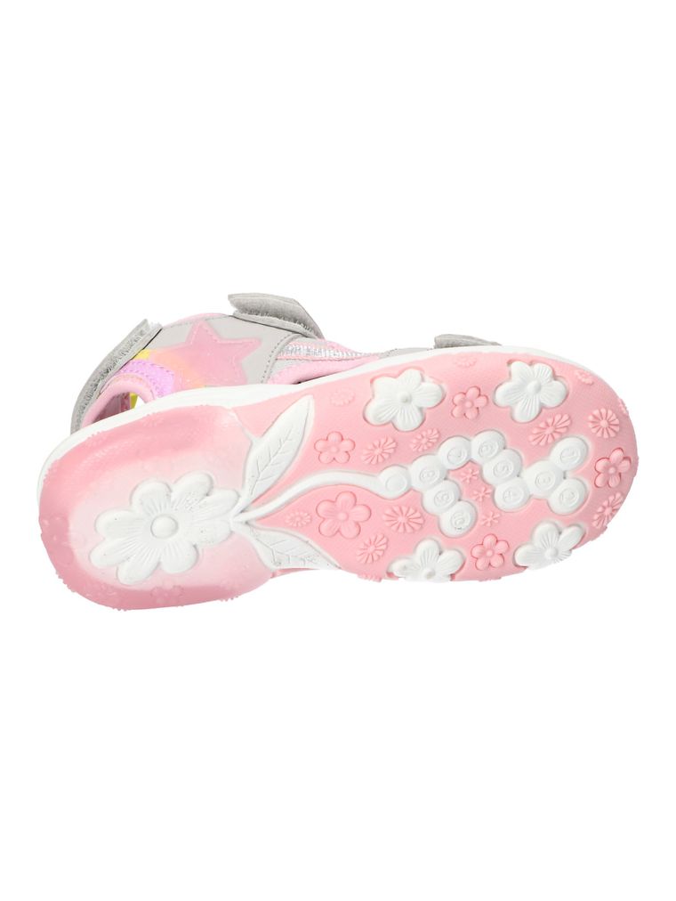 Sandały dziewczęce, szare, American Club