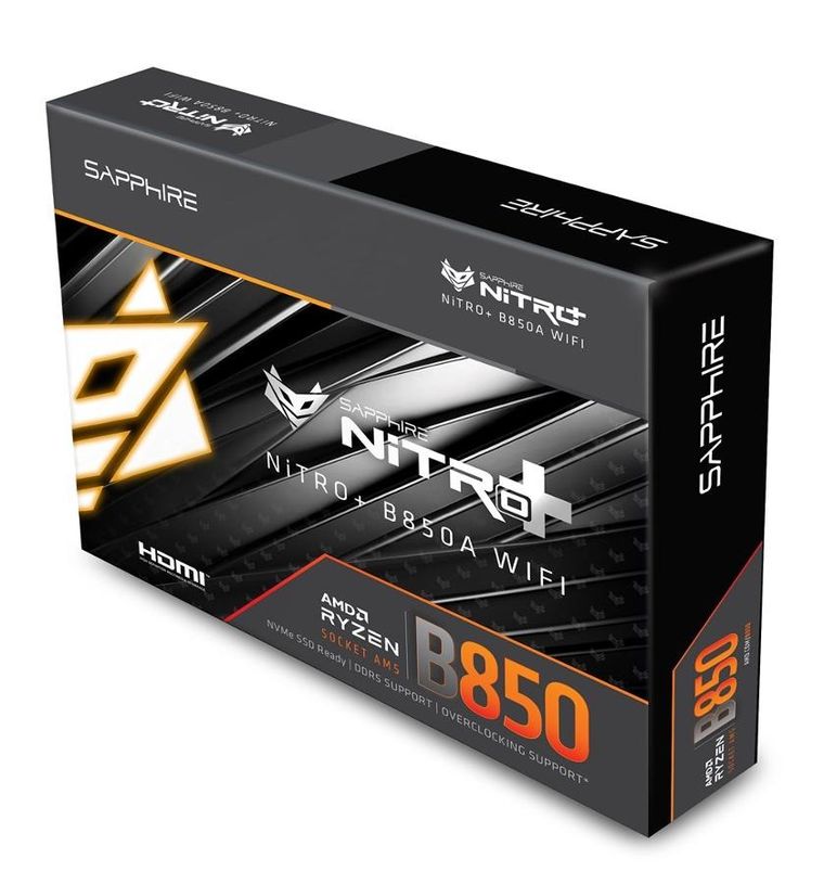 Sapphire Technology, płyta główna, NITRO+ B850A WIFI7 AM5 4DDR5 mATX