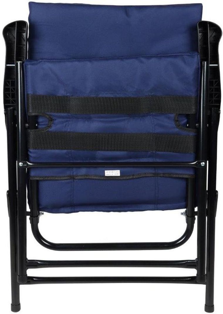 Saska Garden, krzesło ogrodowe składane, granatowe, 59-66-45/90 cm
