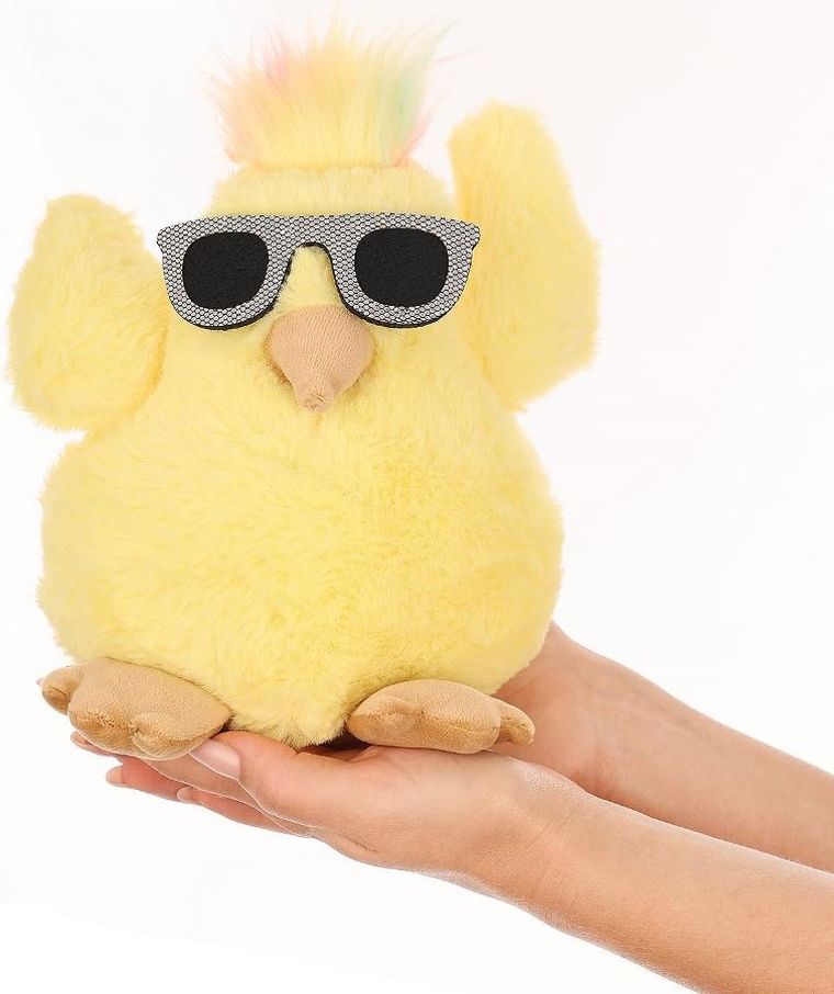 Saska Garden, kurczak w okularach, dekoracja wiosenna, 19 cm