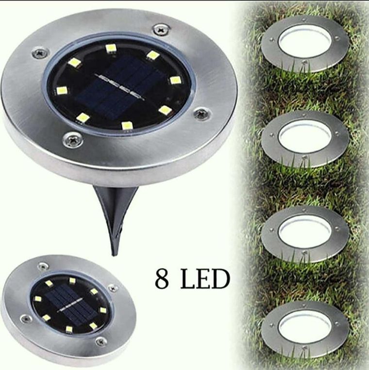Saska Garden, lampa solarna, 8 led, 4 szt.