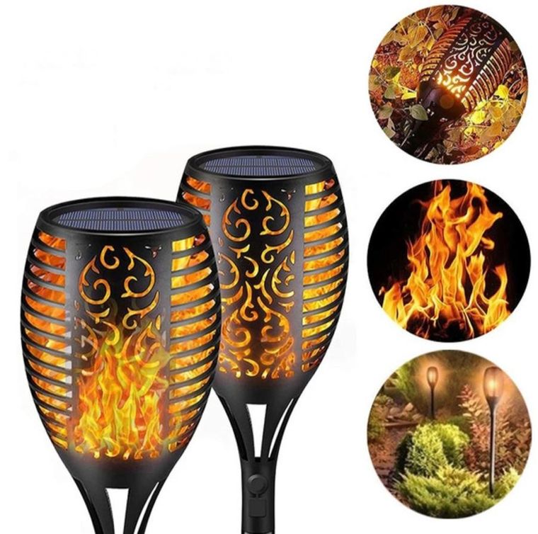 Saska Garden, lampa solarna, pochodnia, 36 LED, 12-12-78 cm