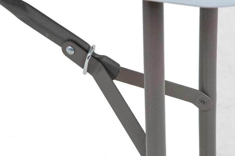 Saska Garden, składany stół cateringowy, biały, 180-70 cm