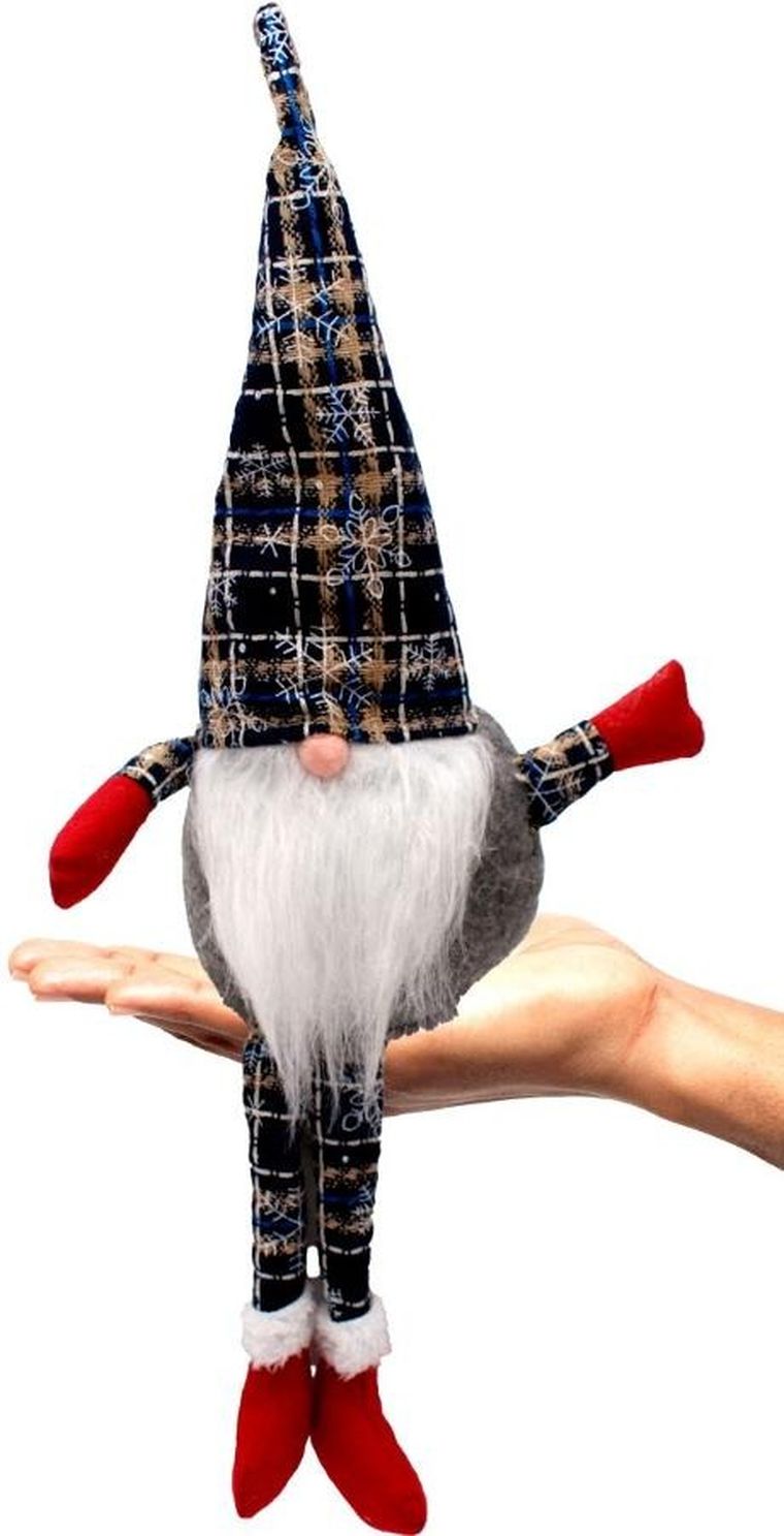 Saska Garden, skrzat dekoracyjny, krata granatowa, 30+20 cm