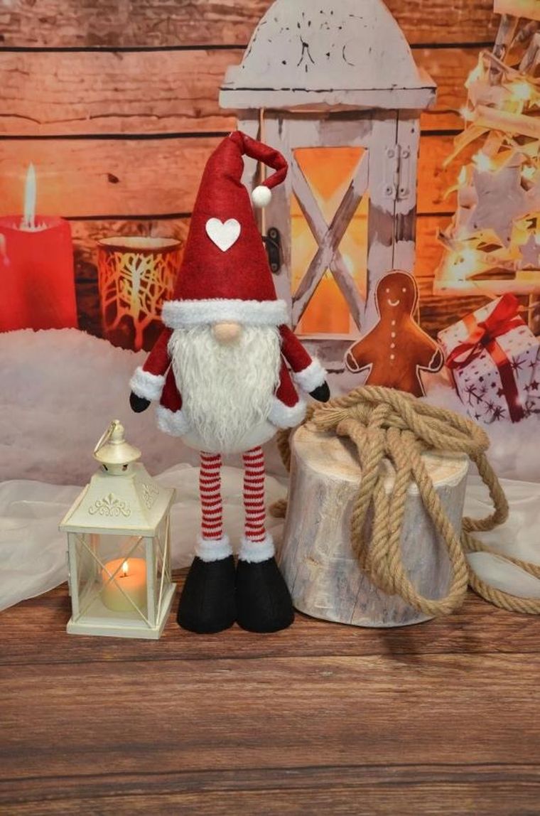 Saska Garden, skrzat, gnom świąteczny na teleskopach, 25-15-60-75 cm