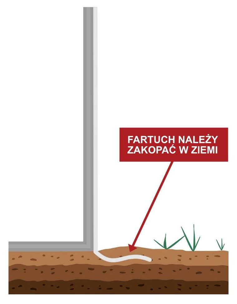 Saska Garden, tunel ogrodowy, biały, 200-300-200 cm