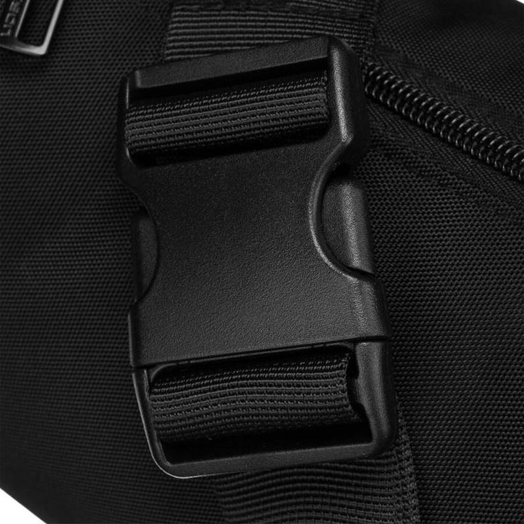 Saszetka na biodro, nerka, czarna, Peterson