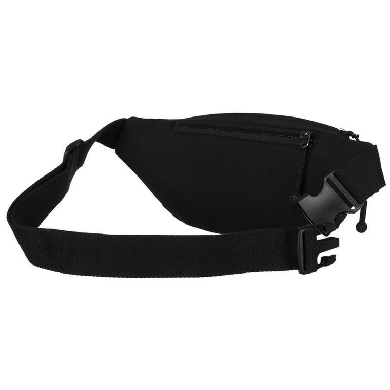 Saszetka na biodro, nerka, czarna, Peterson