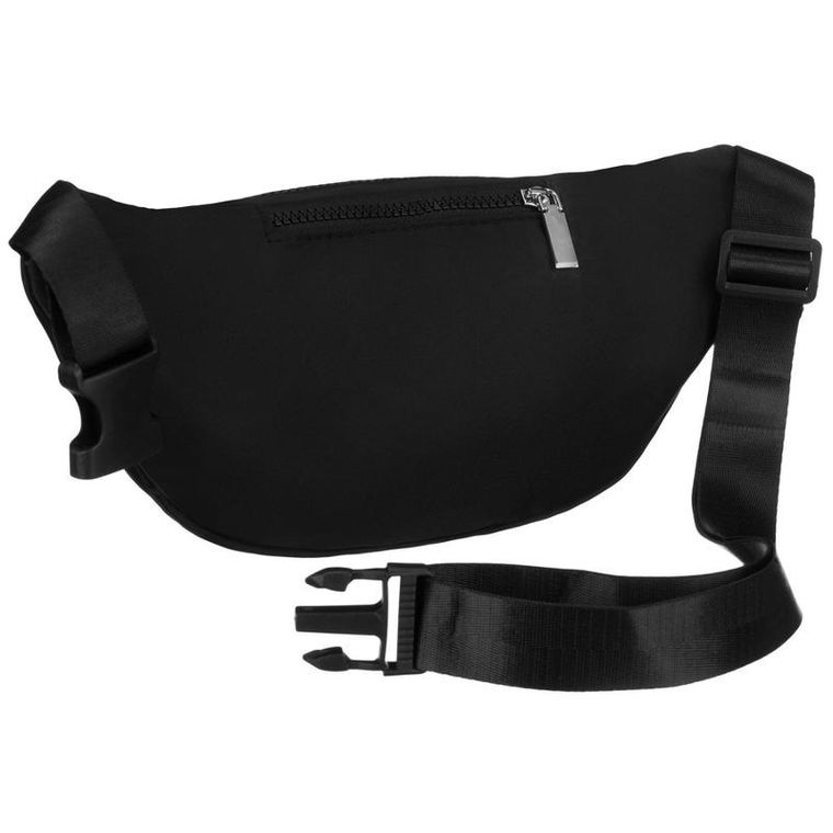 Saszetka na biodro, nerka, czarna, Peterson
