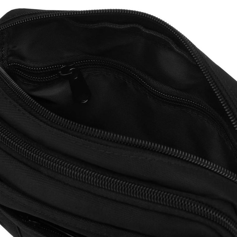 Saszetka na biodro, nerka, czarna, Peterson