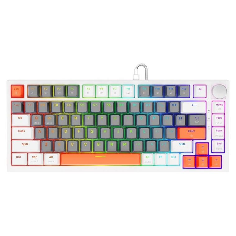 Savio, Astral, klawiatura magnetyczna, white, outemu, white, jade, RGB