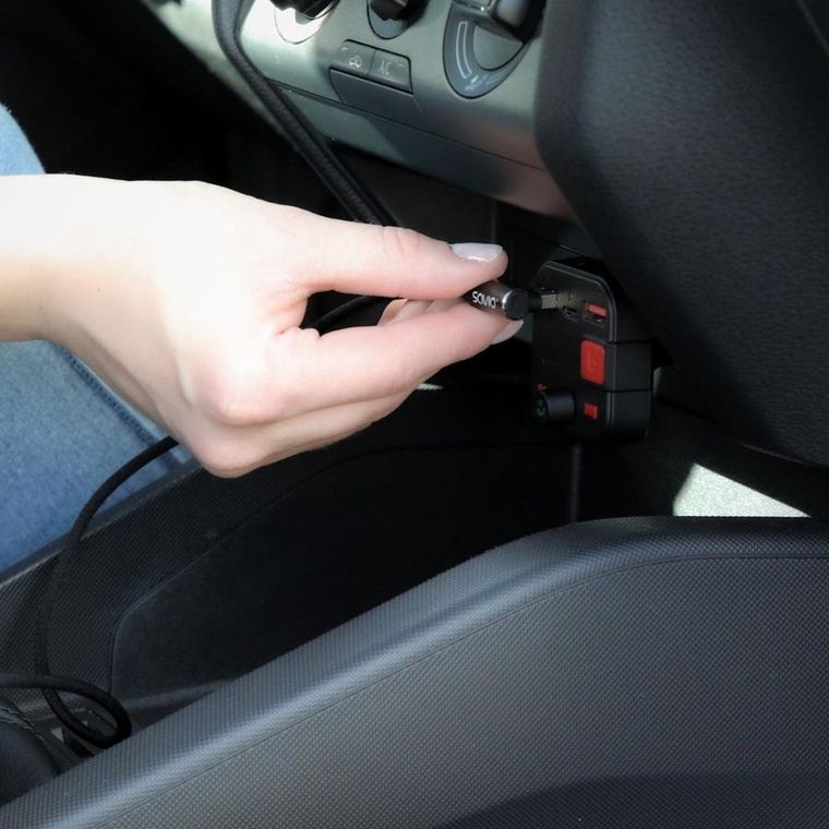 Savio, transmiter FM z wyświetlaczem, ładowarka, bluetooth