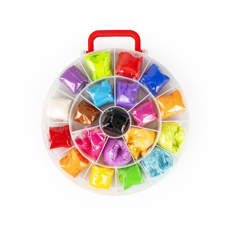 Scentos, pachnące masy plastyczne, zestaw w walizce, 20 szt.