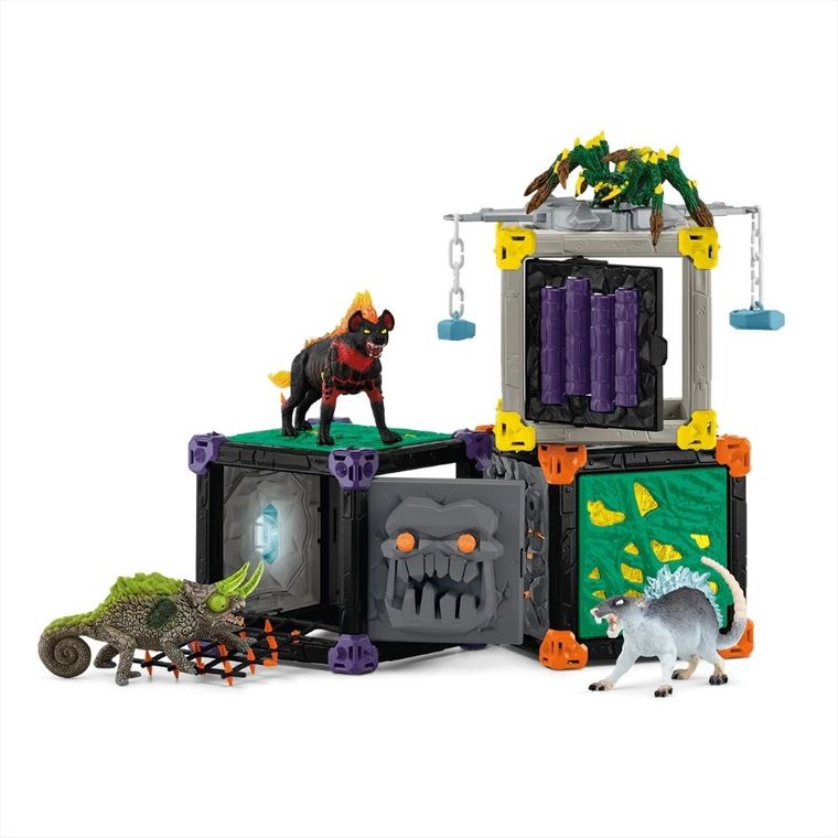 Schleich, Eldrador Creatures, Battle Cave Arena: Lawa kontra Cień, zestaw, 42673