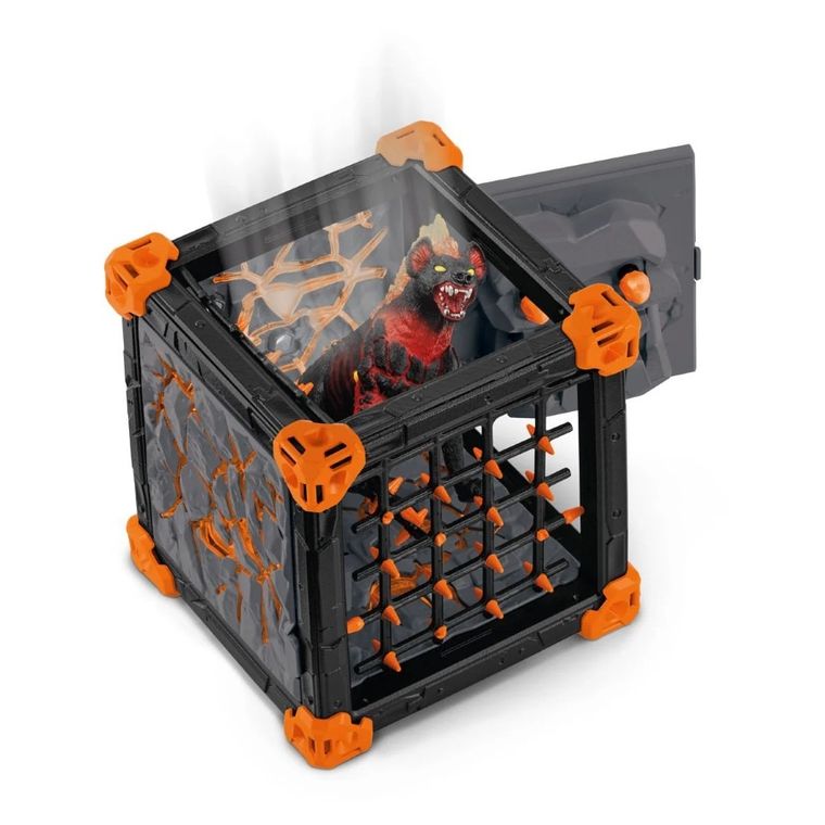 Schleich, Eldrador Creatures, Battle Cave i Hiena z Lawy, zestaw, 42674