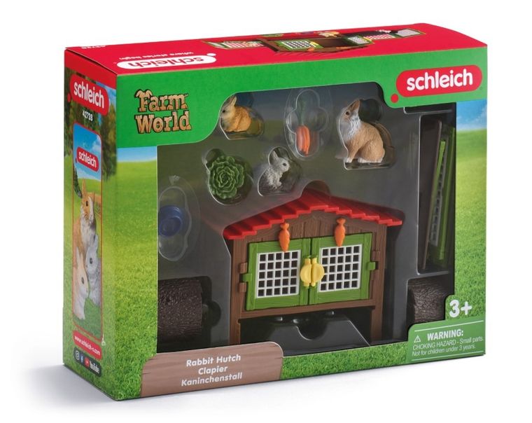 Schleich, Farm World, Klatka dla królików, zestaw, 42728